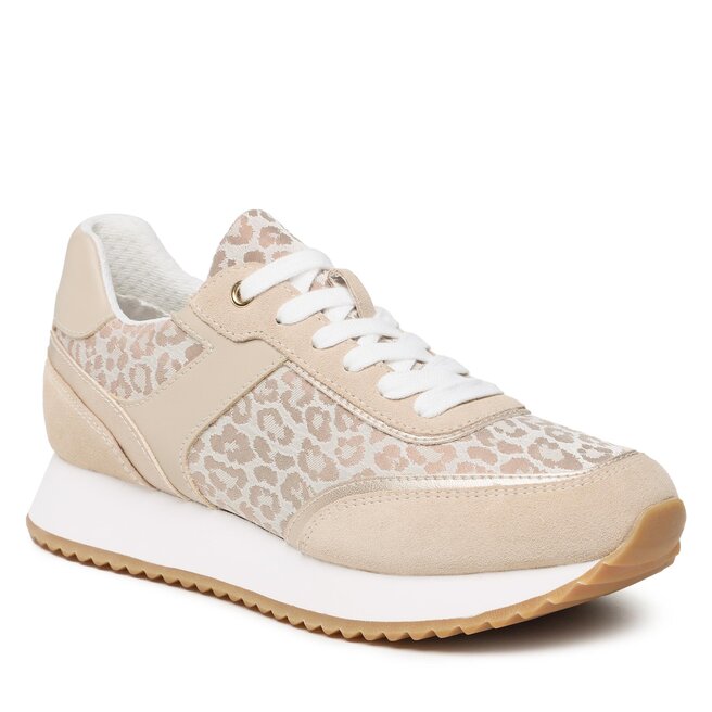 Sneakers Geox D Doralea A D35RTA 0ZG22 C6029 Taupe 0ZG22 imagine noua