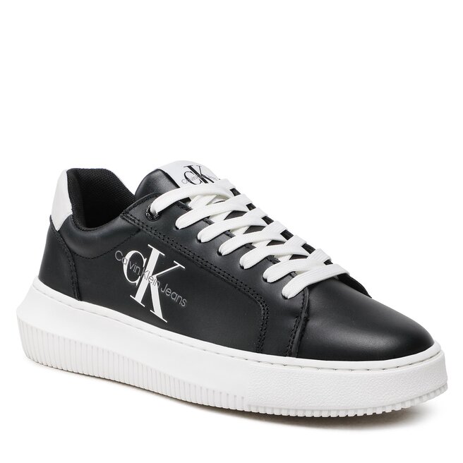Calvin Klein Jeans Сникърси Calvin Klein Jeans Chunky Cupsole Laceup Mon Lth Wn YW0YW00823 Black BDS