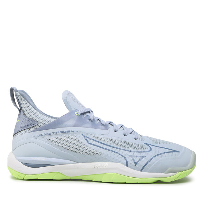 Mizuno Boty Mizuno Wave Miarge 4 X1GB215002 Heather/Subdued Blue/Neo Lime