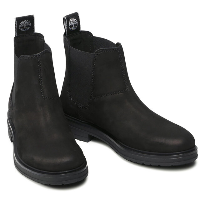 Timberland Боти тип челси Timberland Hannover Hill TB0A2KSK001 Black Nubuck
