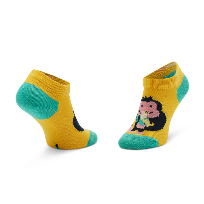 Happy Socks Набір 2 пар низьких дитячих шкарпеток Happy Socks KMNB02-7000 Зелений