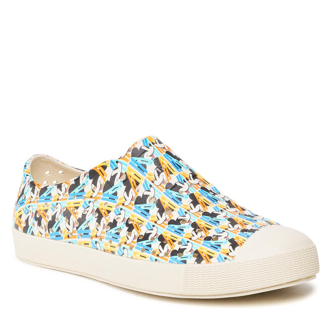 Sneakers Native Jefferson Print 171120011859 Bone WhiteBone WhiteStay Positive Tile