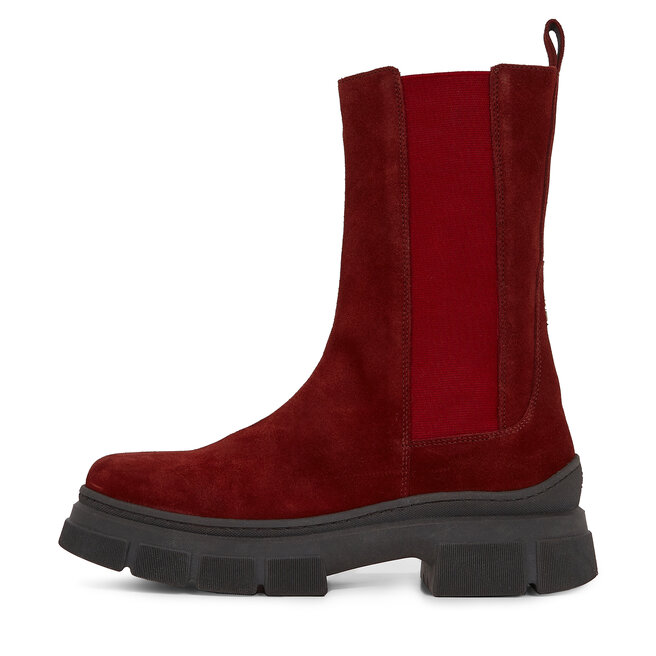 Tommy hilfiger essential suede chelsea boots store in brown