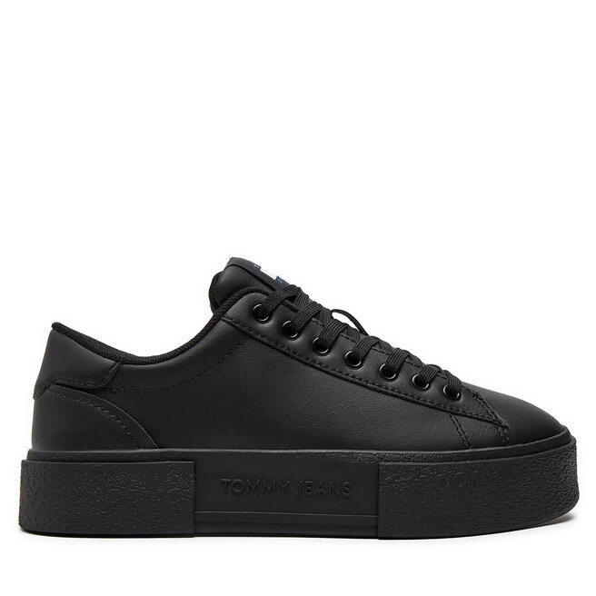 Sneakersy Tommy Jeans Foxing Flatform Sneaker - Czarny