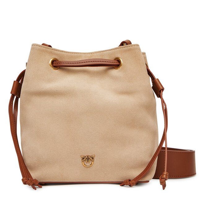 Torebka PINKO Secchiello Mini PE 25 PLTT 104303 - Beżowy