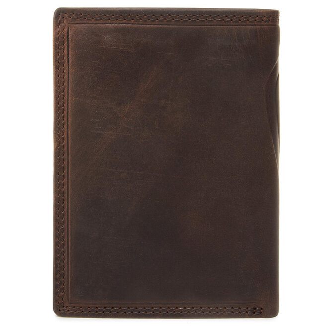 Strellson Голям мъжки портфейл Strellson Baker Street 4010000224 Darkbrown 702