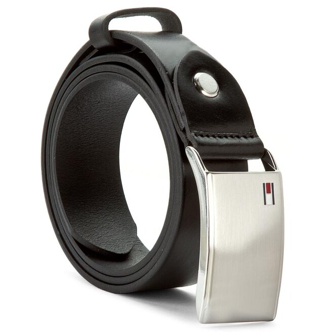 Tommy Hilfiger Мъжки колан Tommy Hilfiger Th Plaque Belt 3.5 Adj AM0AM01995 002