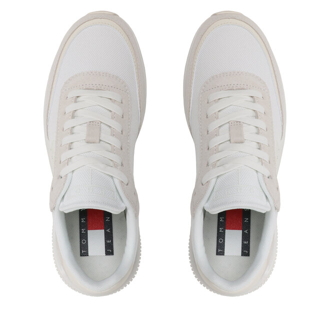 Tommy Jeans Сникърси Tommy Jeans Tech Runner Material Mix EN0EN02358 Ecru/Ivory TBL