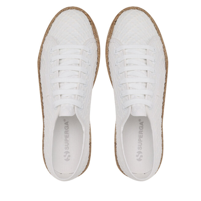 Superga Еспадрили Superga 2790 Rope Macrame Rhombus S3126PW White