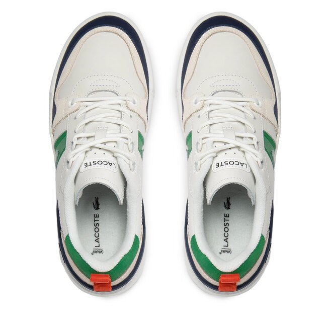 Lacoste Sneakersy Lacoste L002 746CFA0023 Wht/Grn 082