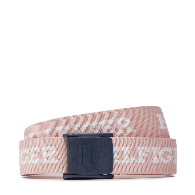 Pasek Dziecięcy Tommy Hilfiger Webbing Belt - Różowy