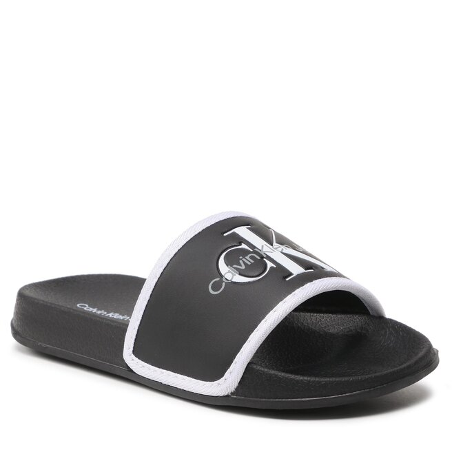 Calvin Klein Jeans Papucs Calvin Klein Jeans Logo V3B0-80630-1172 M Black/White X001