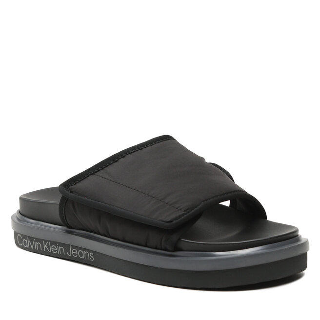 Calvin Klein Jeans Чехли Calvin Klein Jeans Sandal Slide Softny YM0YM00644 Black/Imperial Blu 0GP