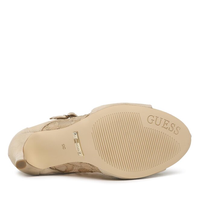 Guess Polokozačky Guess Adyne FL5DYN LAC10 BEIGE