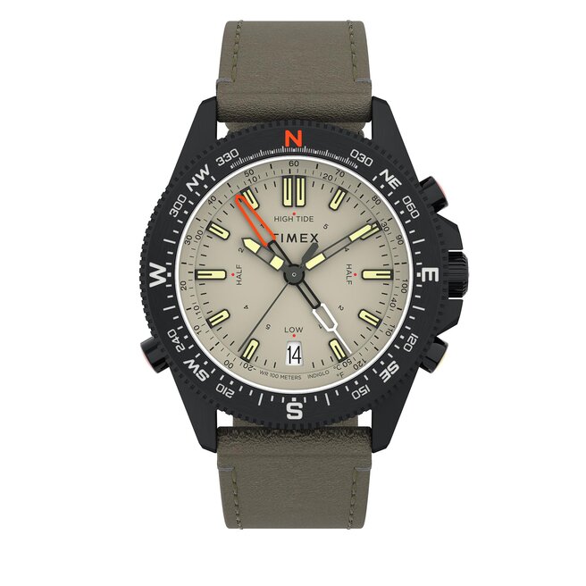 Timex Ρολόι Timex Tide-Temp-Compass 43mm Eco-Friendly Strap TW2V21800 Blac/Grey