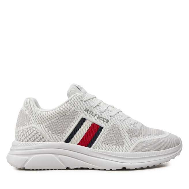 Sneakersy Tommy Hilfiger Modern Runner Knit Evo Ess - Biały