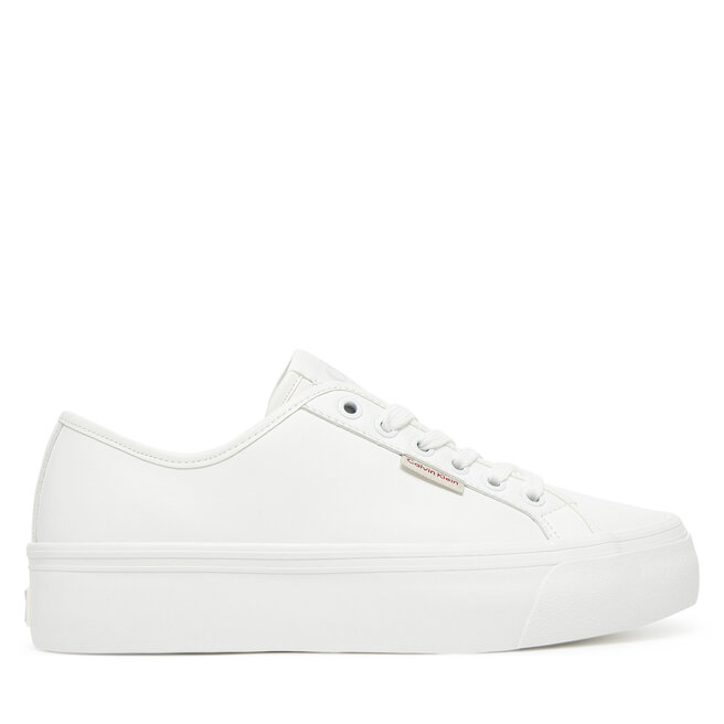 Sneakersy Calvin Klein Jeans Vulc Flatform Lth - Biały