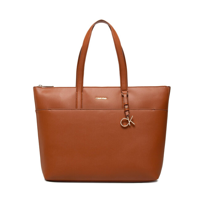 Geantă Calvin Klein Ck Must Shopper Lg W/Slip Pkt K60K609860 HJJ Calvin imagine noua 2022