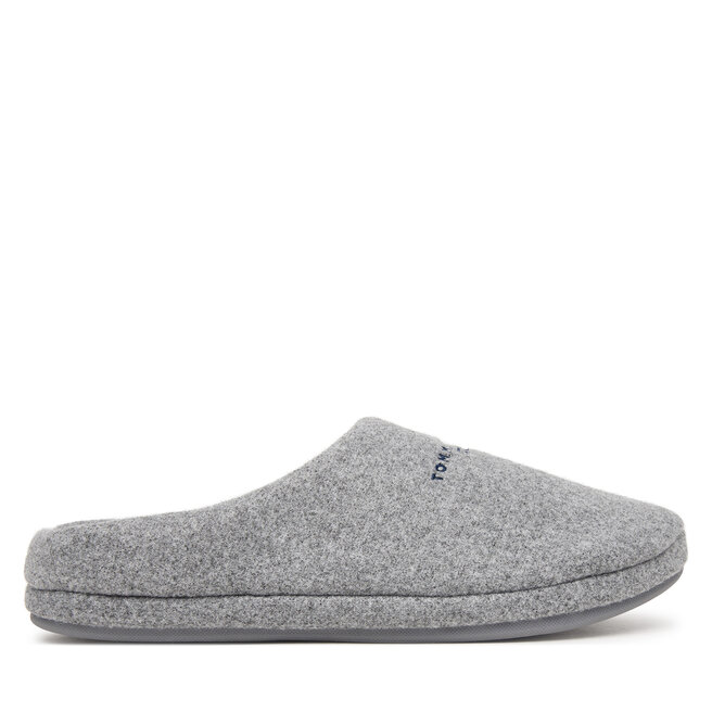 Kapcie Tommy Hilfiger Hilfiger Felt House Shoe FM0FM06017 Szary