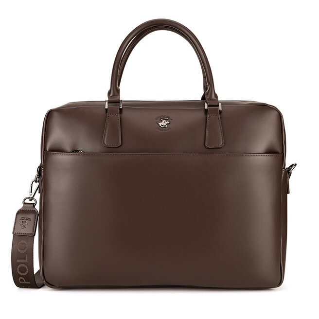 Torba na laptopa Beverly Hills Polo Club - Brązowy
