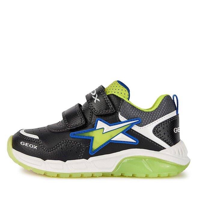 Geox Sportcipő Geox J Spaziale Boy J36CQA 0BU11 C0802 DD Black/Lime