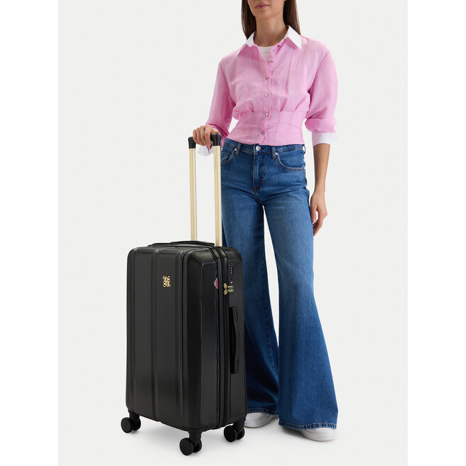 Walizka średnia Nine West CEO-NW-M-003-09 BLACK Czarny -