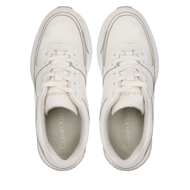 Calvin Klein Sneakers Calvin Klein Elevated Runner Lace Up HW0HW01351 Marshmallow/Feather Gray 0K6