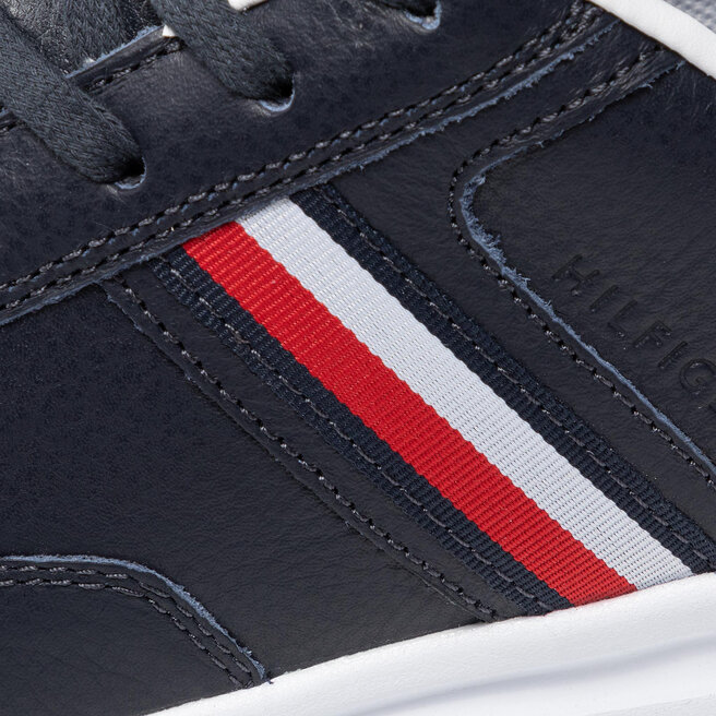 Tommy Hilfiger Sportcipő Tommy Hilfiger Lightweight Leather Sneaker Flag FM0FM03471 Desert Sky DW5