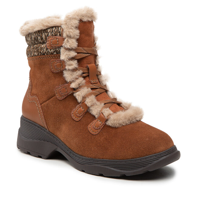 Botine Clarks Aveleigh Edge 261676614 Dark Tan Suede