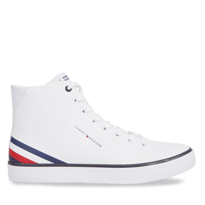 Tommy Hilfiger Sneakersy Tommy Hilfiger Th Hi Vulc Core Lth FM0FM04816 White YBS
