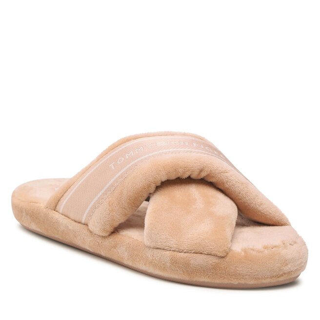 Papuci de casă Tommy Hilfiger Comfy Home Slippers With Straps FW0FW06888 Misty Blush TRY