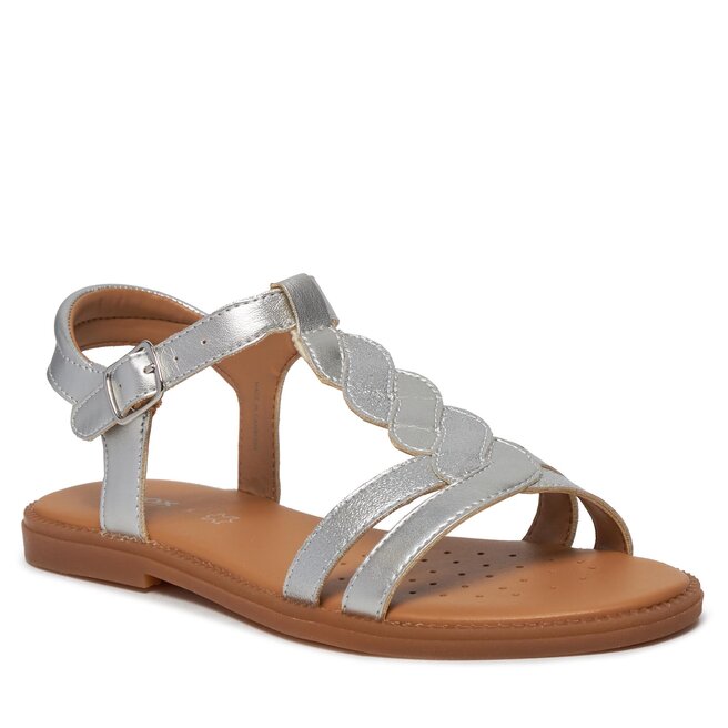 Sandales Geox J Sandal Karly Girl J4535H 0NFQD C1007 D Silver
