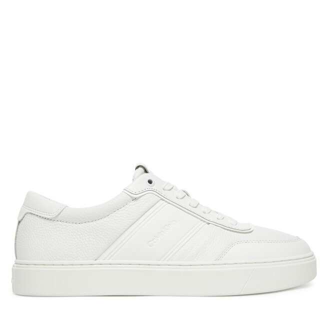 Sneakersy Calvin Klein Clean Cup Low Lace Tape - Biały