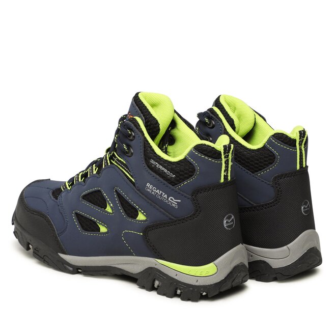Regatta Trekkings Regatta Holcombe Iep Mid Jnr RKF573 Navy/Lime Punch 9TD