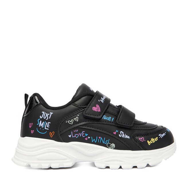 Sneakersy DeeZee CEO-AVO-19627-002 Czarny - dziewczęce