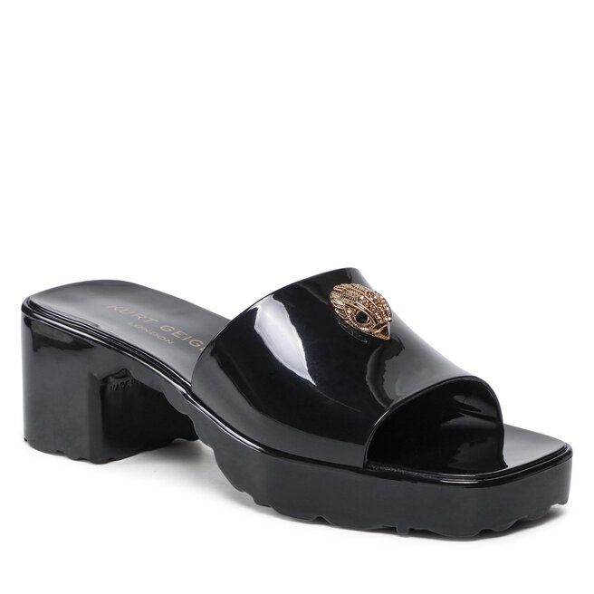 Klapki Kurt Geiger Maddie Block 8880700979 Black eobuwie .pl