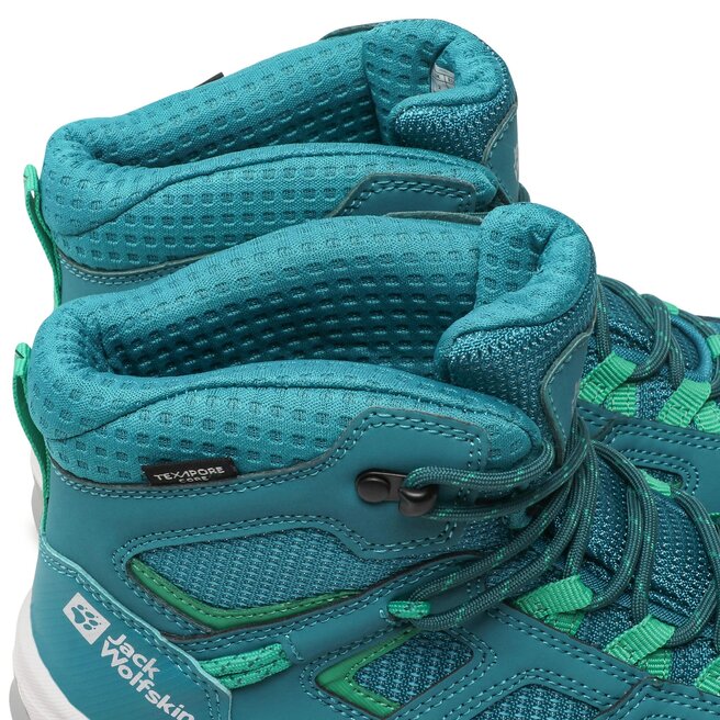 Jack Wolfskin Trekingová obuv Jack Wolfskin Vojo Texapore Mid K 4042181 Green/Dark Green