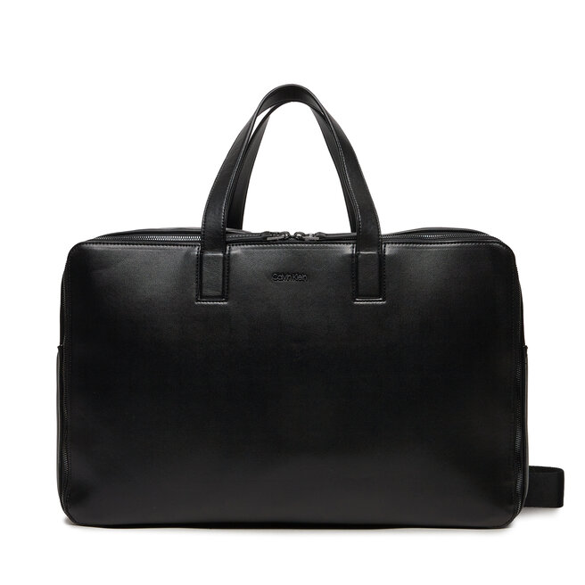 Torba weekendowa Calvin Klein Line Qulit Pu Weekender - Czarny