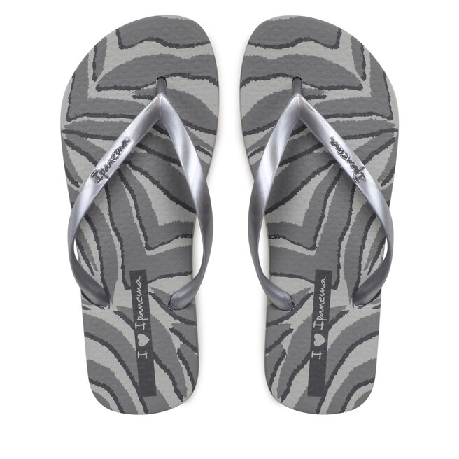 Japonki Ipanema Animale Print Fem - Srebrny