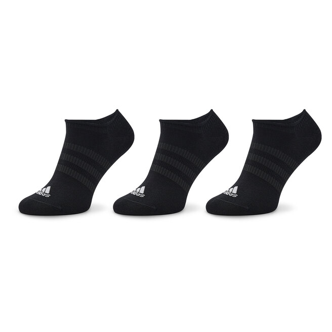 Skarpety stopki unisex adidas Thin and Light No-Show Socks 3 Pairs - Czarny