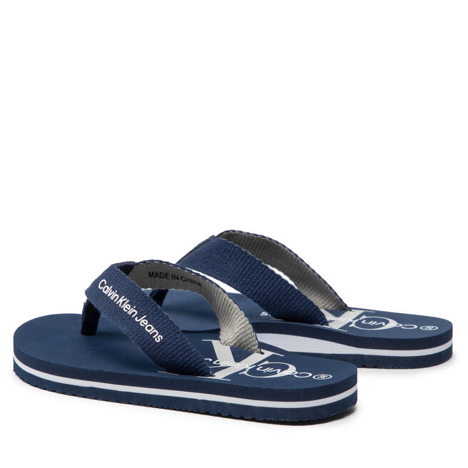 Calvin Klein Jeans Flip-flops Calvin Klein Jeans Logo Print Flip Flop V3B8-80155-0058 M Blue 800