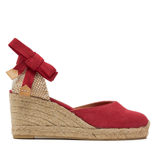 Espadryle Castañer Carina/6/002 - Czerwony