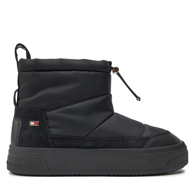Śniegowce Tommy Hilfiger Flag Nylon Mini Snowboot - Czarny