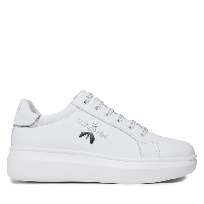 Patrizia Pepe Сникърси Patrizia Pepe PJ210.30 S Bianco/Argento