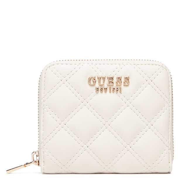 Mały Portfel Damski Guess Giully II Slg SWQG96 - Biały