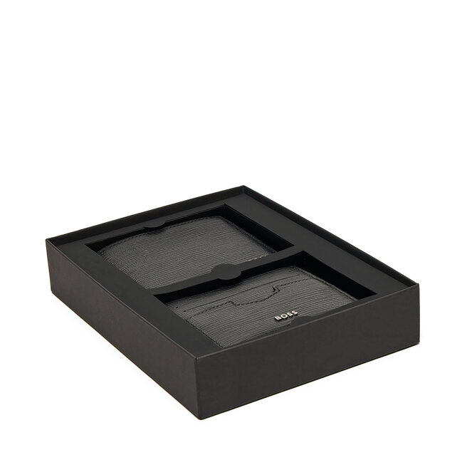Zestaw portfel i etui na karty BOSS Gift-boxed - Czarny