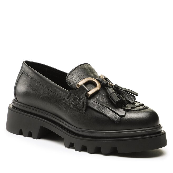 Loafersy Badura - Czarny