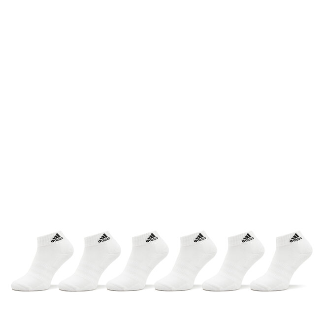 Skarpety Niskie Unisex adidas Cushioned Sportswear Ankle Socks 6 Pairs - Biały