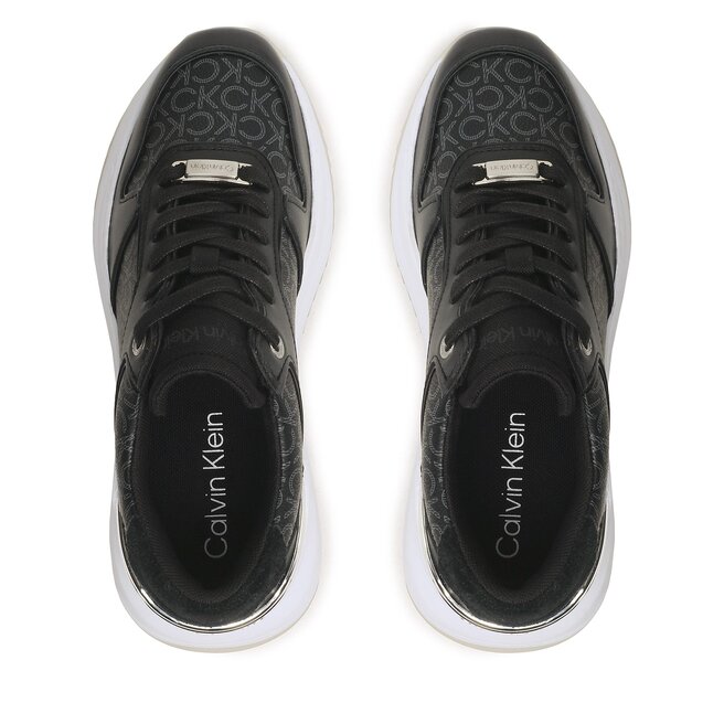Calvin Klein Sneakers Calvin Klein Chunky Intern Wedge Lace Up- Mono HW0HW01439 Black Mono 0GN