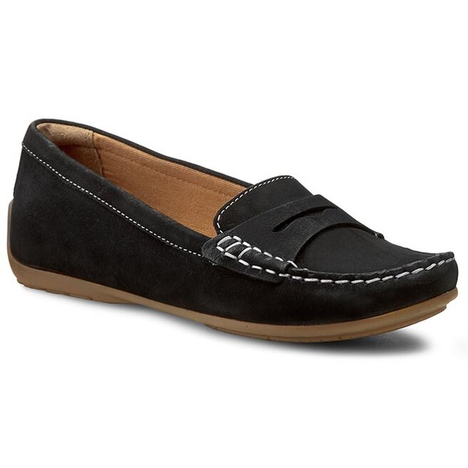 Mokasyny Clarks Doraville Nest 261164454 Black Nubuck eobuwie .pl